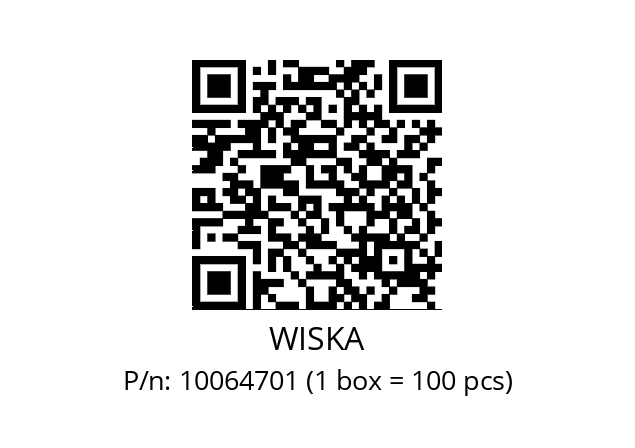   WISKA 10064701 (1 box = 100 pcs)