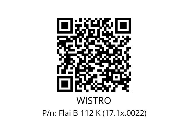   WISTRO Flai B 112 K (17.1x.0022)