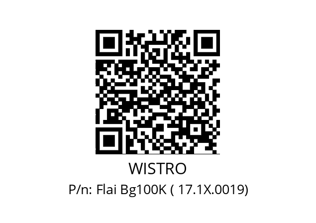   WISTRO Flai Bg100K ( 17.1X.0019)