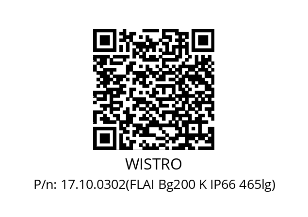   WISTRO 17.10.0302(FLAI Bg200 K IP66 465lg)