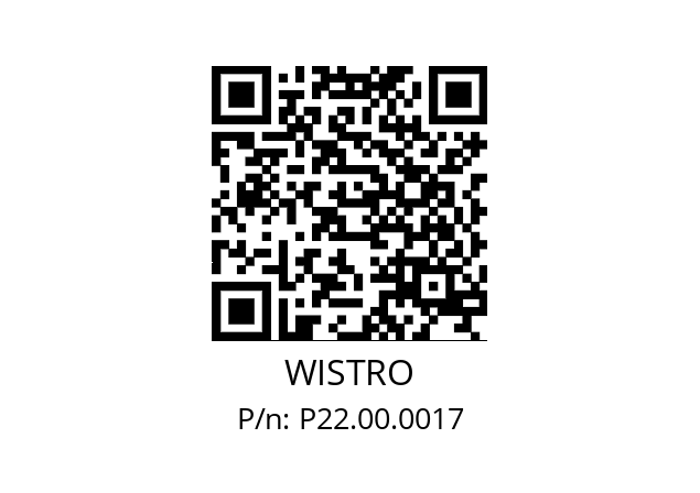   WISTRO P22.00.0017