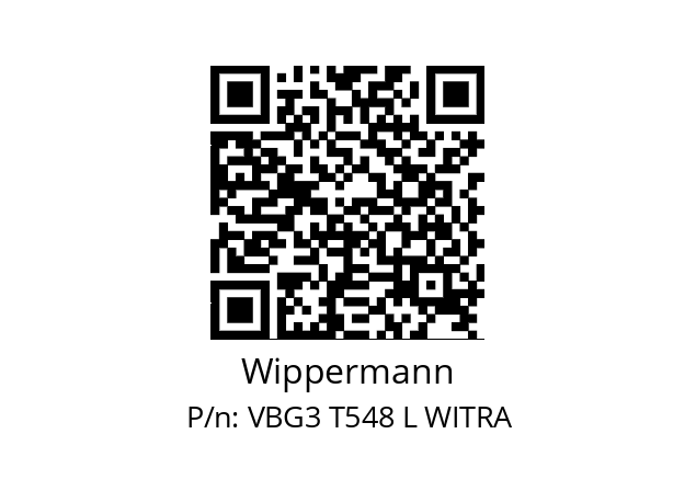   Wippermann VBG3 T548 L WITRA