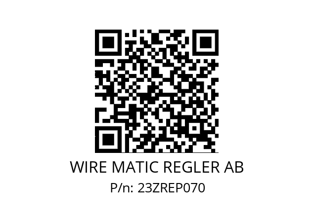   WIRE MATIC REGLER AB 23ZREP070