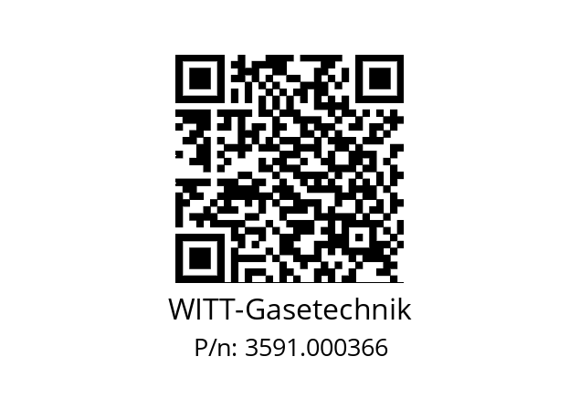   WITT-Gasetechnik 3591.000366