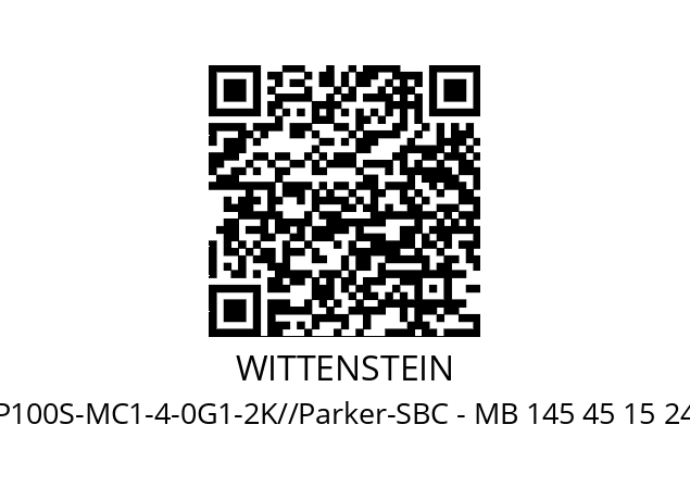   WITTENSTEIN SP100S-MC1-4-0G1-2K//Parker-SBC - MB 145 45 15 24 5 380