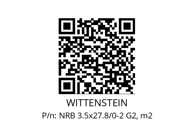   WITTENSTEIN NRB 3.5x27.8/0-2 G2, m2