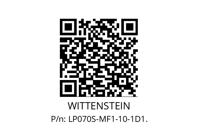   WITTENSTEIN LP070S-MF1-10-1D1.