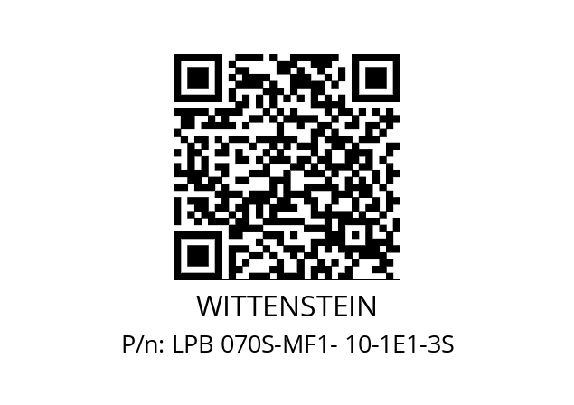   WITTENSTEIN LPB 070S-MF1- 10-1E1-3S