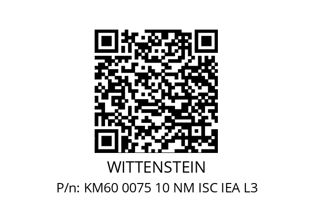   WITTENSTEIN KM60 0075 10 NM ISC IEA L3