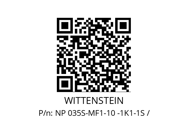   WITTENSTEIN NP 035S-MF1-10 -1K1-1S /