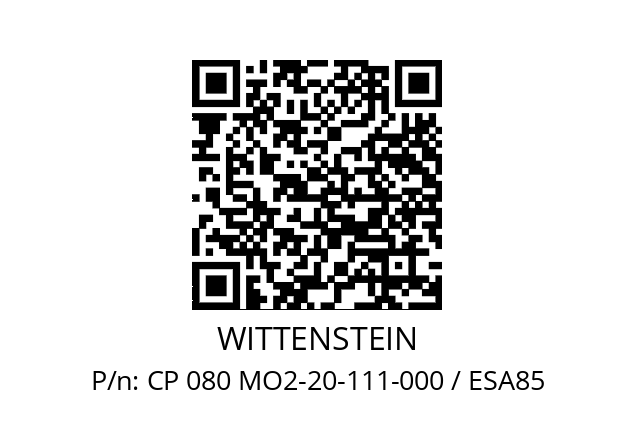   WITTENSTEIN CP 080 MO2-20-111-000 / ESA85