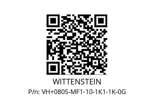   WITTENSTEIN VH+080S-MF1-10-1K1-1K-0G