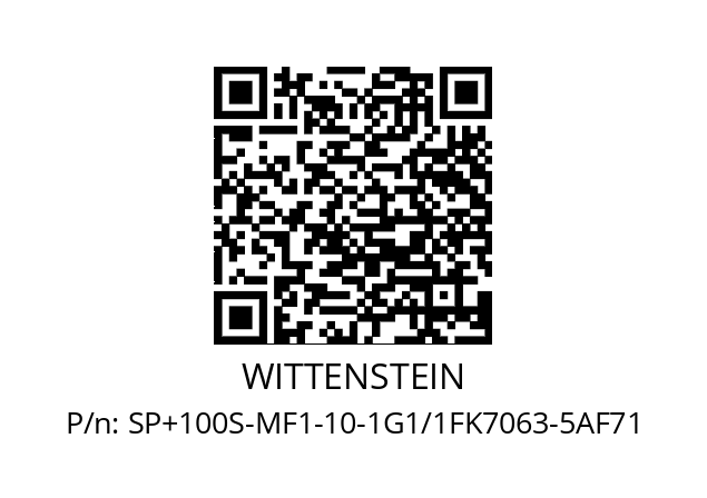   WITTENSTEIN SP+100S-MF1-10-1G1/1FK7063-5AF71