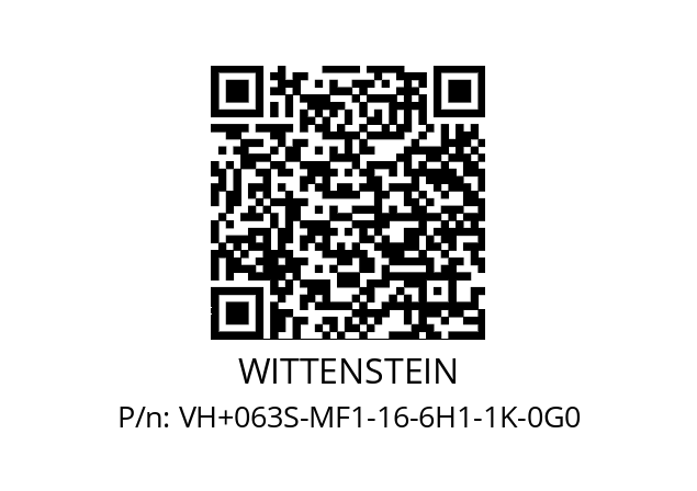   WITTENSTEIN VH+063S-MF1-16-6H1-1K-0G0