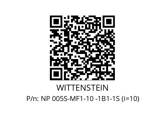   WITTENSTEIN NP 005S-MF1-10 -1B1-1S (i=10)