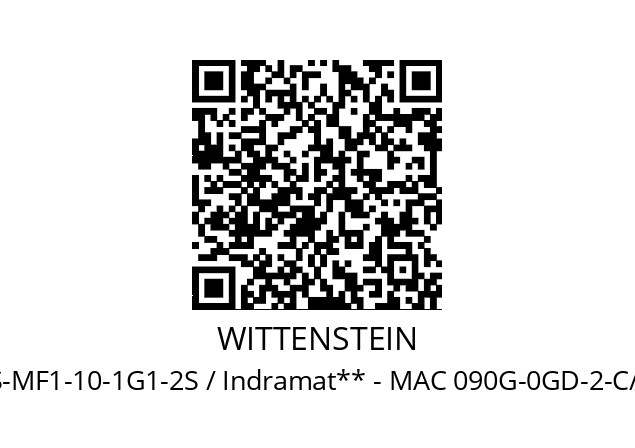   WITTENSTEIN SP140S-MF1-10-1G1-2S / Indramat** - MAC 090G-0GD-2-C/110-A-0//**