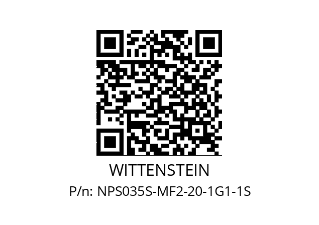   WITTENSTEIN NPS035S-MF2-20-1G1-1S