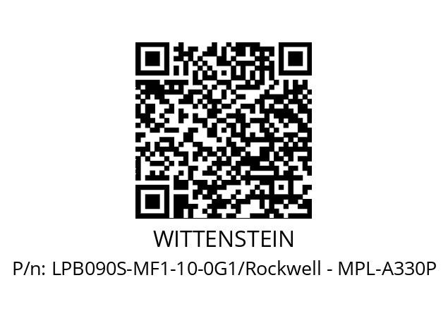   WITTENSTEIN LPB090S-MF1-10-0G1/Rockwell - MPL-A330P