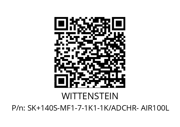   WITTENSTEIN SK+140S-MF1-7-1K1-1K/ADCHR- AIR100L