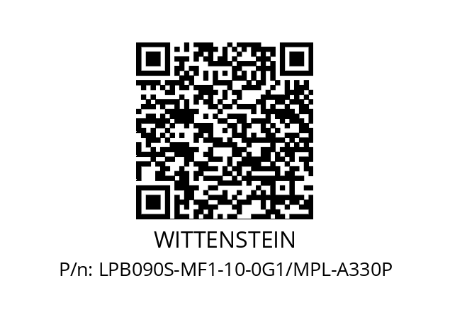   WITTENSTEIN LPB090S-MF1-10-0G1/MPL-A330P