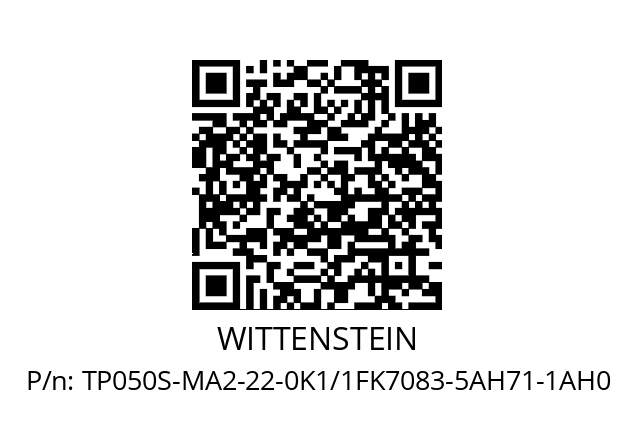   WITTENSTEIN TP050S-MA2-22-0K1/1FK7083-5AH71-1AH0