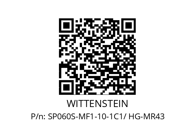   WITTENSTEIN SP060S-MF1-10-1C1/ HG-MR43