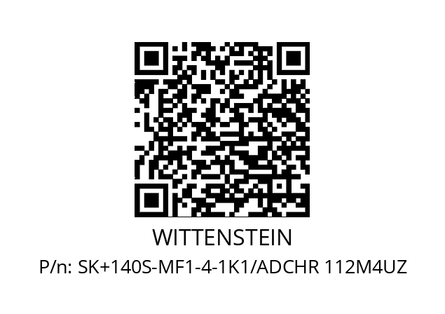   WITTENSTEIN SK+140S-MF1-4-1K1/ADCHR 112M4UZ