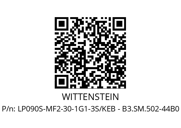   WITTENSTEIN LP090S-MF2-30-1G1-3S/KEB - B3.SM.502-44B0