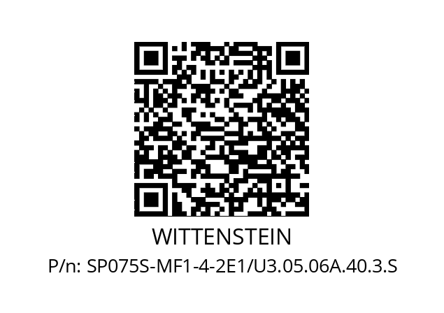   WITTENSTEIN SP075S-MF1-4-2E1/U3.05.06A.40.3.S