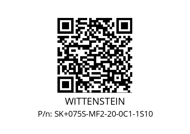   WITTENSTEIN SK+075S-MF2-20-0C1-1S10