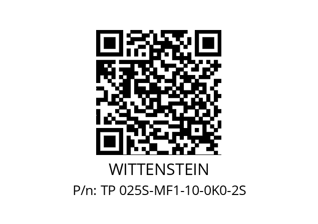   WITTENSTEIN TP 025S-MF1-10-0K0-2S