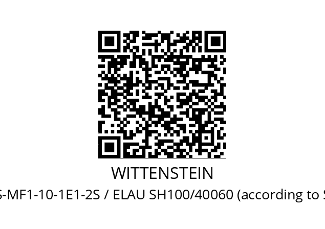   WITTENSTEIN SP 100S-MF1-10-1E1-2S / ELAU SH100/40060 (according to SN 3318683)