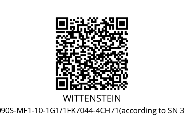   WITTENSTEIN LP090S-MF1-10-1G1/1FK7044-4CH71(according to SN 3201789)