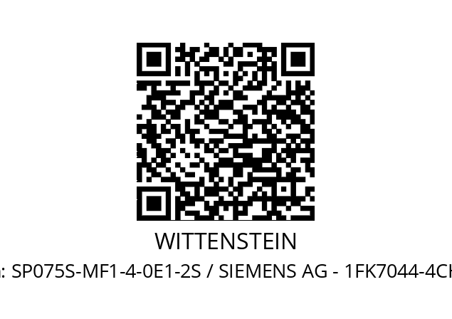   WITTENSTEIN SP075S-MF1-4-0E1-2S / SIEMENS AG - 1FK7044-4CH71