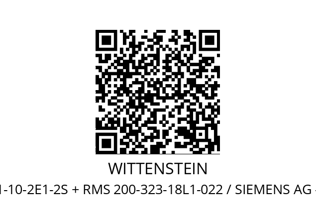   WITTENSTEIN SP075S-MF1-10-2E1-2S + RMS 200-323-18L1-022 / SIEMENS AG - 1FK7042-2AF21