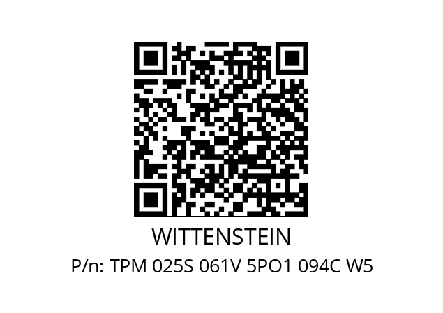   WITTENSTEIN TPM 025S 061V 5PO1 094C W5