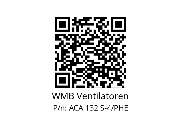   WMB Ventilatoren ACA 132 S-4/PHE