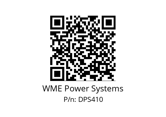   WME Power Systems DPS410