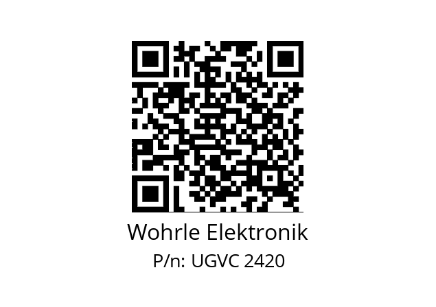   Wohrle Elektronik UGVC 2420