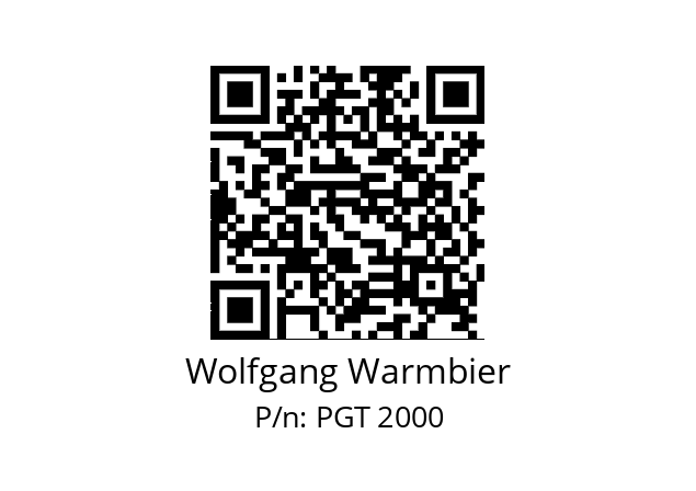   Wolfgang Warmbier PGT 2000