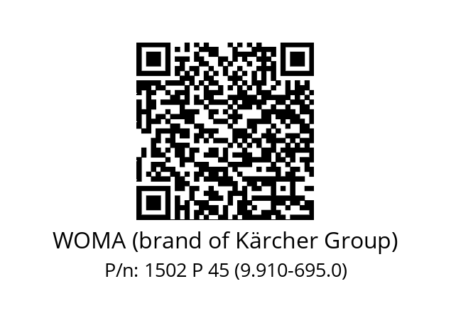   WOMA (brand of Kärcher Group) 1502 P 45 (9.910-695.0)