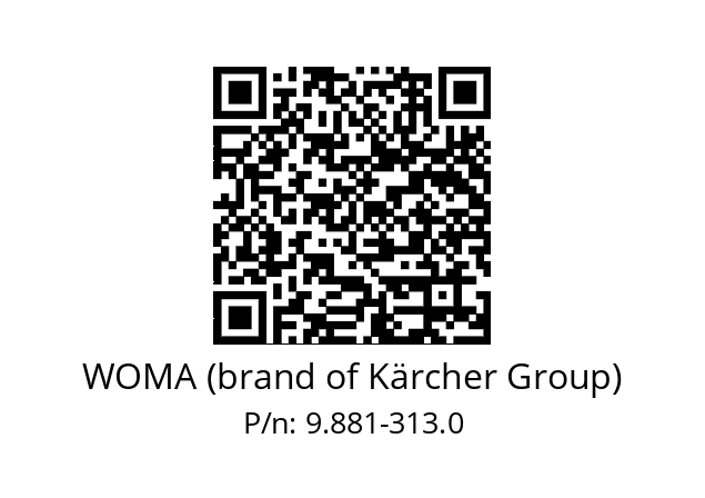   WOMA (brand of Kärcher Group) 9.881-313.0