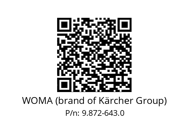   WOMA (brand of Kärcher Group) 9.872-643.0