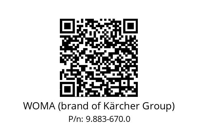   WOMA (brand of Kärcher Group) 9.883-670.0