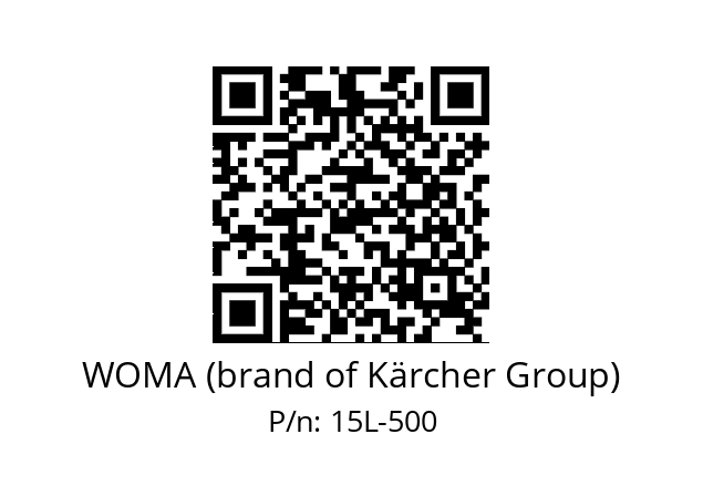   WOMA (brand of Kärcher Group) 15L-500