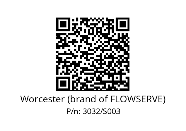   Worcester (brand of FLOWSERVE) 3032/S003