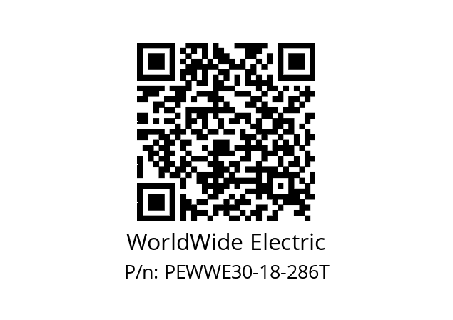   WorldWide Electric PEWWE30-18-286T