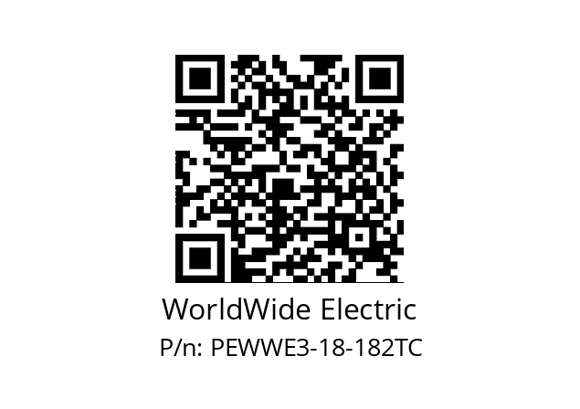   WorldWide Electric PEWWE3-18-182TC