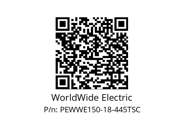   WorldWide Electric PEWWE150-18-445TSC