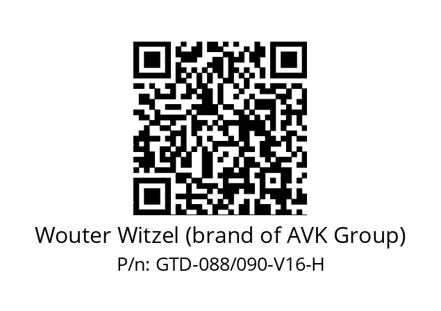   Wouter Witzel (brand of AVK Group) GTD-088/090-V16-H